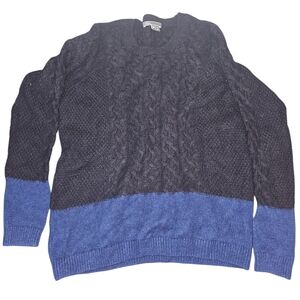 Men's Black and Blue Sweater